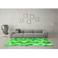 thumbnail image 3 of Ahgly Company Indoor Rectangle Abstract Green Modern Area Rugs, 2' x 4', 3 of 4