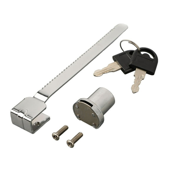 Zinc Alloy Glass Sliding Door Lock With Key Sliding Showcase Glass Lock