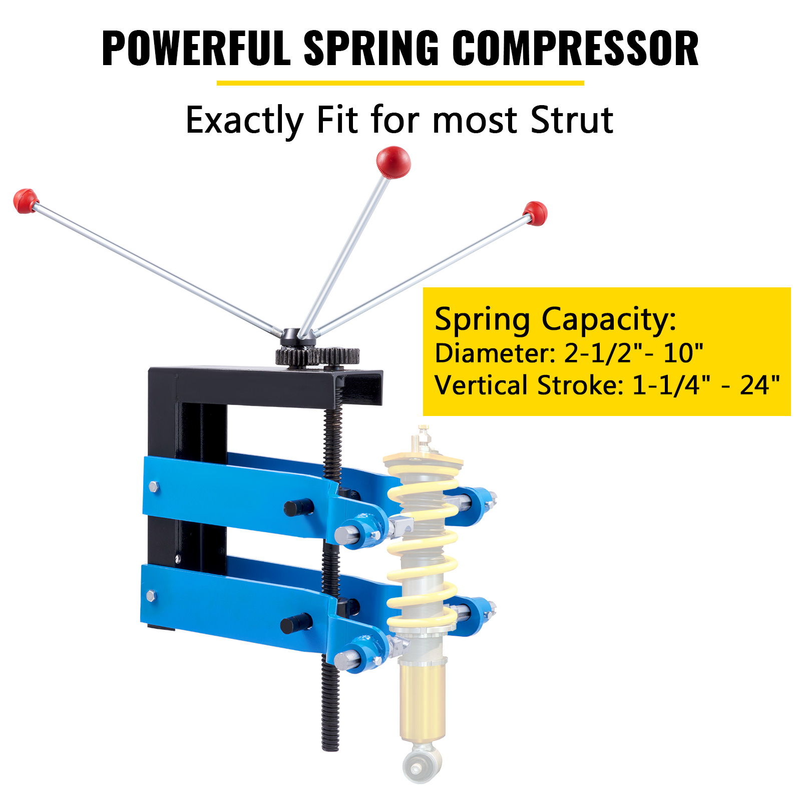 VEVOR Strut Compressor 45 Steel Spring Compressor, Universal Fit Heavy