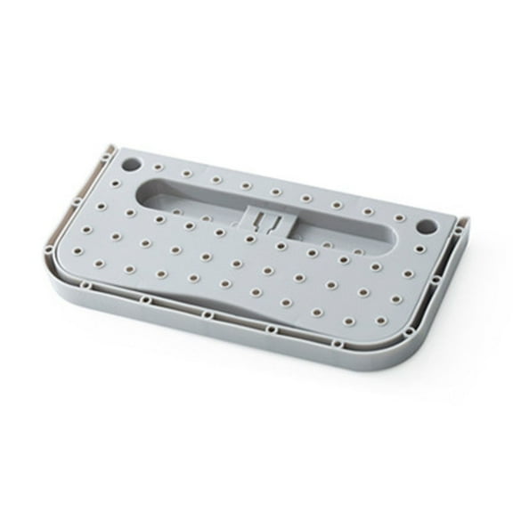 Hanging Shoe Rack Wall Mount Creative Folding Organizer Camper Shoes Storage Shelf Adhesive Shoe Holder For Door,Dust-Proof Shelves (Gray)