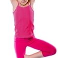 thumbnail image 5 of GiLiling Girls Summer Tank Tops Sleeveless Spaghetti Strap Racerback Camisole Kids Cotton Beach Vacation Top (Hot Pink, 5-6 Years), 5 of 9