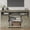 Light Grey, variant on Mayincolor Farmhouse TV Stand, 34'' Tall Entertainment Center for TVs up to 65 Inches, Rustic Barn Door, Dark Grey
