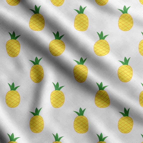 Soimoi Watercolor Fruit Print,Cotton Poplin, Sewing Fabric Sold by The Yard 42 Inch Wide,Sewing Craft Quilting/Quilt Making Fabric, Light Gray