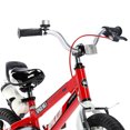 thumbnail image 4 of RoyalBaby Vélo pour Enfants Space No. 1 Freestyle 14 Pouces avec Roues Stabilisatrices, Rouge, 4 of 11