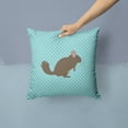 thumbnail image 2 of Carolines Treasures BB8049PW1414 Chinchilla Blue Check Fabric Decorative Pillow, 14 x 14 in., 2 of 4
