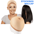 thumbnail image 5 of Deluxe Wig Cap Hair Net For Weave 2 Pieces/Pack Hair Wig Nets Stretch Mesh Wig Cap For Making Wigs Free Size(Skin tone), 5 of 8