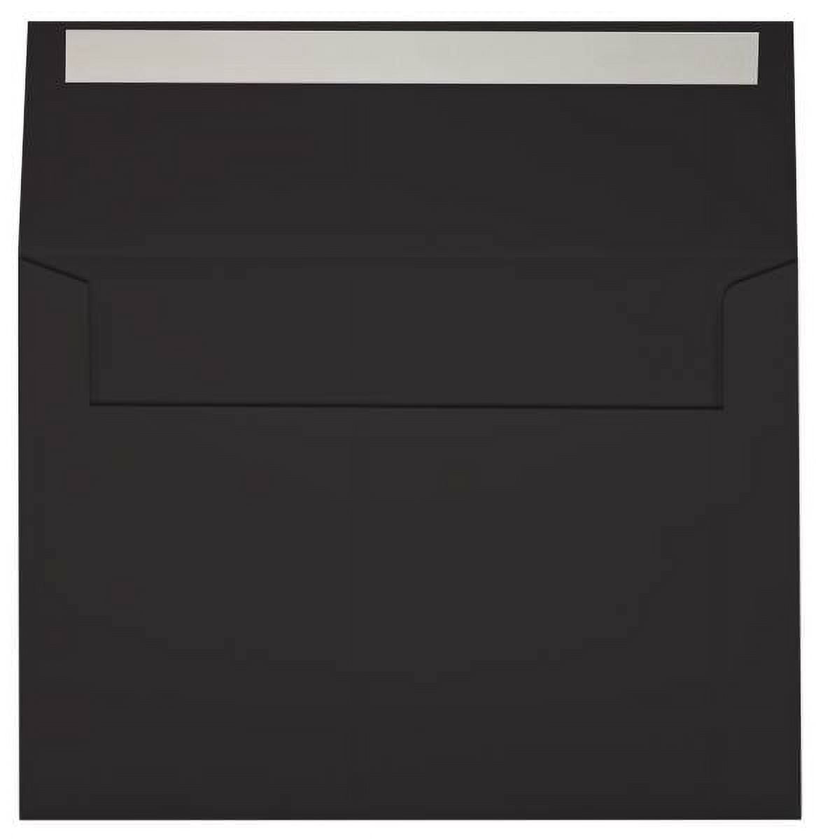 LUXPaper A7 Invitation Envelopes, 5 1/4 x 7 1/4, Midnight Black, 250/Pack