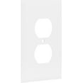 thumbnail image 5 of (10 pack) HyperTough Oversized Outlet Plate, Duplex Receptacle, 1 Gang, White Nylon, 53148, 5 of 7