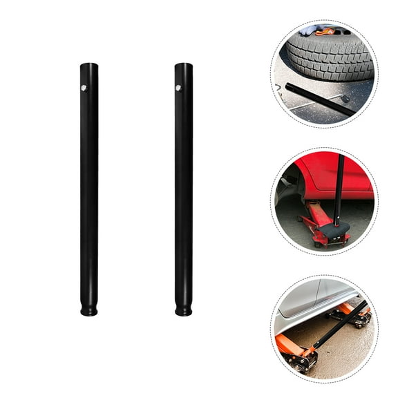 SOPOTUTU 2Pcs Floor Jack Handle Replacement Ergonomic Steel Rubber for Car Jack Repair