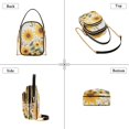 thumbnail image 3 of FORMRS Crossbody Bag for Women Quilted Travel Shoulder Cell Phone Purse with Chain Strap Handbag, Beige Sunflowers, 3 of 7