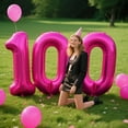 thumbnail image 3 of Rose Red Number 0 Balloon 40 Inch,Jumbo Giant Mylar Rose Red Number 0,Big Large Foil Helium Number Balloons, Balloons for 10 20 30 100 Birthday Party Decorations Supplies Anniversary Celebration, 3 of 16