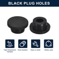 thumbnail image 2 of Unique Bargains 6 Pcs Black Plug Holes, H20 Rubber Button Plug for 19mm/0.75' Hole, 2 of 6
