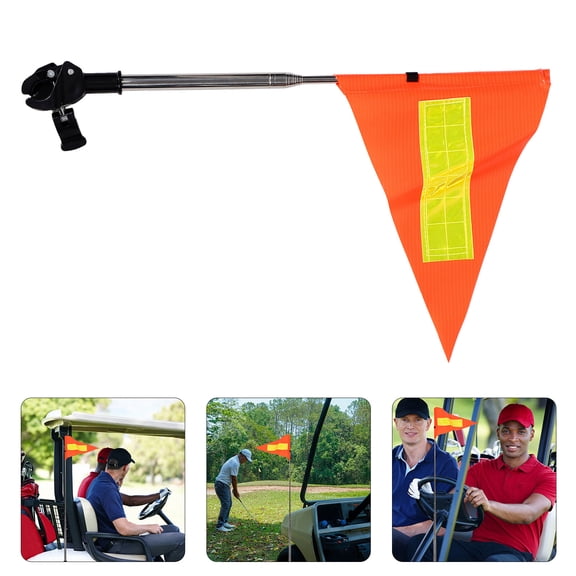 Pawsdot off-road vehicle safety flag Safety Flag PVC Orange General Users Nighttime Use 1Pcs