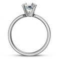 thumbnail image 2 of BEST Jewel 1.6 Ct Round Cut Moissanite Ring - 14K White Gold Plated Engagement Ring for Women - Classic Solitaire Style - Perfect Proposal Ring - Unique Gift for Her - Dazzling Jewelry, 2 of 3