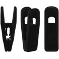 thumbnail image 4 of Clips para Perchas de Terciopelo ShuxiuWang 3 Piezas Negro, 4 of 5