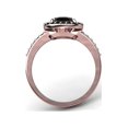 thumbnail image 4 of 2.00 carat Black Diamond Halo Bridal Set in 10k Rose Gold, 4 of 4