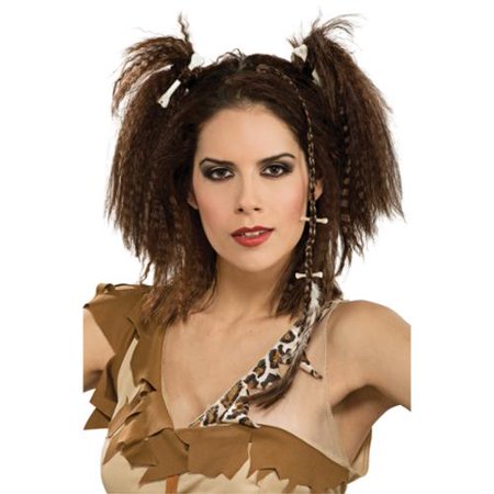 Caveman Woman Stone Age Barbarian Costume Hairpiece