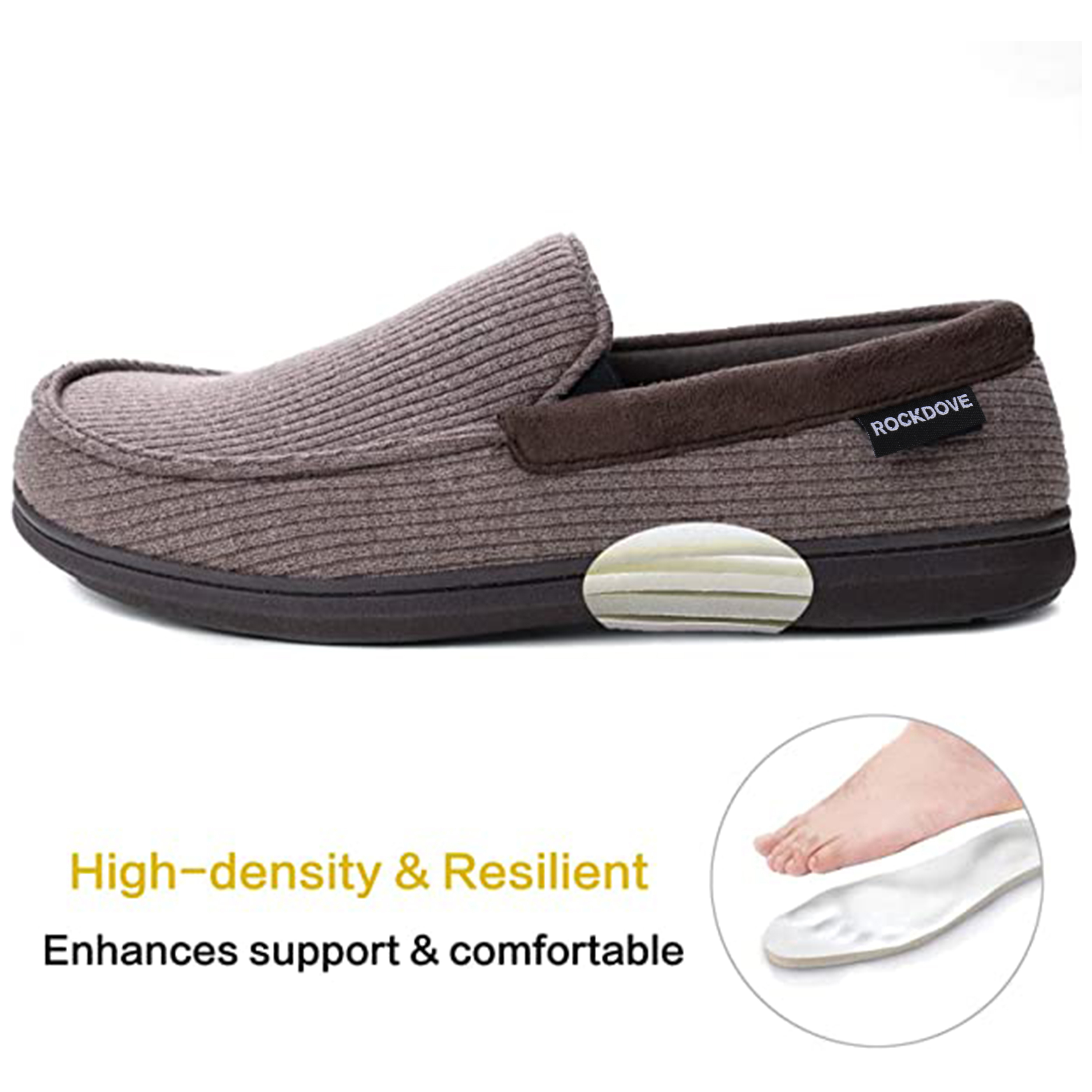 RockDove Men's Liam Jersey Knit Moc Slipper photo 5