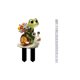 thumbnail image 3 of Estaca de Jardín, Adorno de Rana, Figura Decorativa para Exteriores con Ramo de Flores, Arte para Césped, Decoración para Macetas, 100g para Jardín, Parterre., 3 of 3