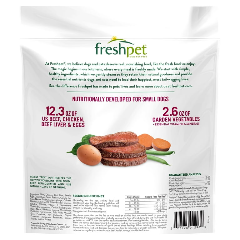 Freshpet select top small dog food