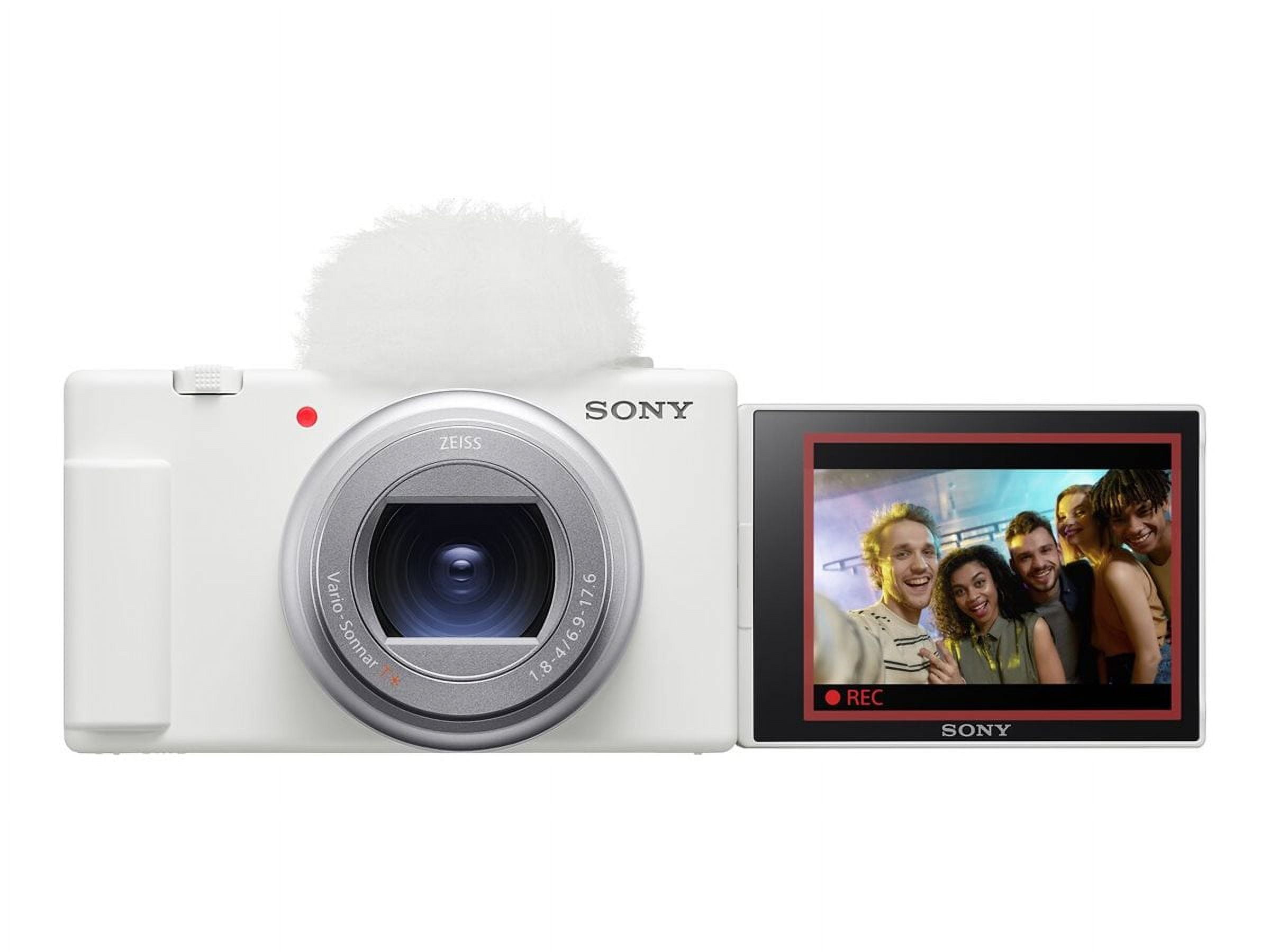 Sony ZV-1 II Vlog Camera White | 20.1MP 1-inch Sensor, 18-50mm