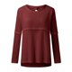 thumbnail image 2 of Gibobby Suéter para mujer, Suéter de Cuello Redondo súper Suave para Mujer Suéter para Mujer(Vino,CH), 2 of 5
