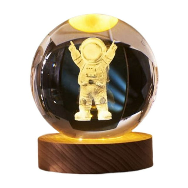Crystal Ball Night Light Handicraft USB Plug-in Bedside Lamp Lighting Ornament
