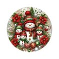 thumbnail image 2 of Christmas Placemat 1 Piece 15x15 Inches Winter Christmas Table Mat Heat Insulated And Dirt Resistants Suitable For Party Kitchen Restaurant Decoration, 2 of 6