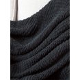 thumbnail image 4 of HOME SOFT THINGS COBIJA TEJIDA REVERSIBLE MANTA LIGERA SÚPER SUAVE Y ACOGEDORA -NEGRO CUERVO - 127X152.4CM, 4 of 5