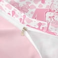thumbnail image 4 of jejeloiu Cute Western Cowgirl Boots Duvet Cover Set For Girls,Pink Coquette Bowknot Alphabet M Bedding Full For Kids,Pink Reversible,3pcs(No Comforter), 4 of 6