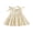 Beige, variant on Loicainy Baby Toddler Girl Summer Cami Dress 6 12 18 24 Months 2T 3T 4T Solid Color Sleeveless O Neck Tiered Linen Dresses