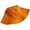 Orange, variant on CoCopeaunts Summer Bucket Hats Fashion All-Match Solid Color Thin Men Fisherman Hat Simple Trend Women Foldable Basin Hat