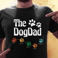 thumbnail image 3 of Personalized Dog Dad Shirts for Men, Best Dog Dad Ever Tshirt Gifts Fathers Day, Custom Funny Dogfather T-Shirt (TS17) (4XL), 3 of 6