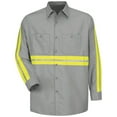 thumbnail image 2 of Red Kap Men's Long Sleeve Enhanced Visibility Industrial Work Shirt, 2 of 4