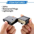 thumbnail image 4 of Conector de faro de 20 pines a prueba de agua, enchufe macho hembra, terminal de cable para Ford Mondeo 1 juego, 4 of 6