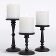thumbnail image 1 of Juego de portavelas HB Design Co. Metal negro mate (3), 1 of 6
