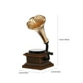 thumbnail image 2 of SWETRACE Gramophone Decor Brown Resin Compact Decorative for Home 1Pack, 2 of 8