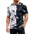thumbnail image 4 of Mens Halloween Costume Halloween Tshirts Round Neck Short Sleeve Pumpkin Ghost Funny Graphic Print Halloween Tees, 4 of 5