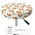 thumbnail image 4 of Susaid Wooden Barrels With Honey Print Elastic Bar Stool Cover Personalized Washable Stool Cover for Barbershop Home Bar Kitchen-12 inch, 4 of 7