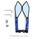 thumbnail image 3 of Espejos retrovisores universales de aluminio CNC para manillar de motocicleta, espejo antideslumbrante azul para Honda, Yamaha, Suzuki, scooter, KTM, azul, 3 of 4