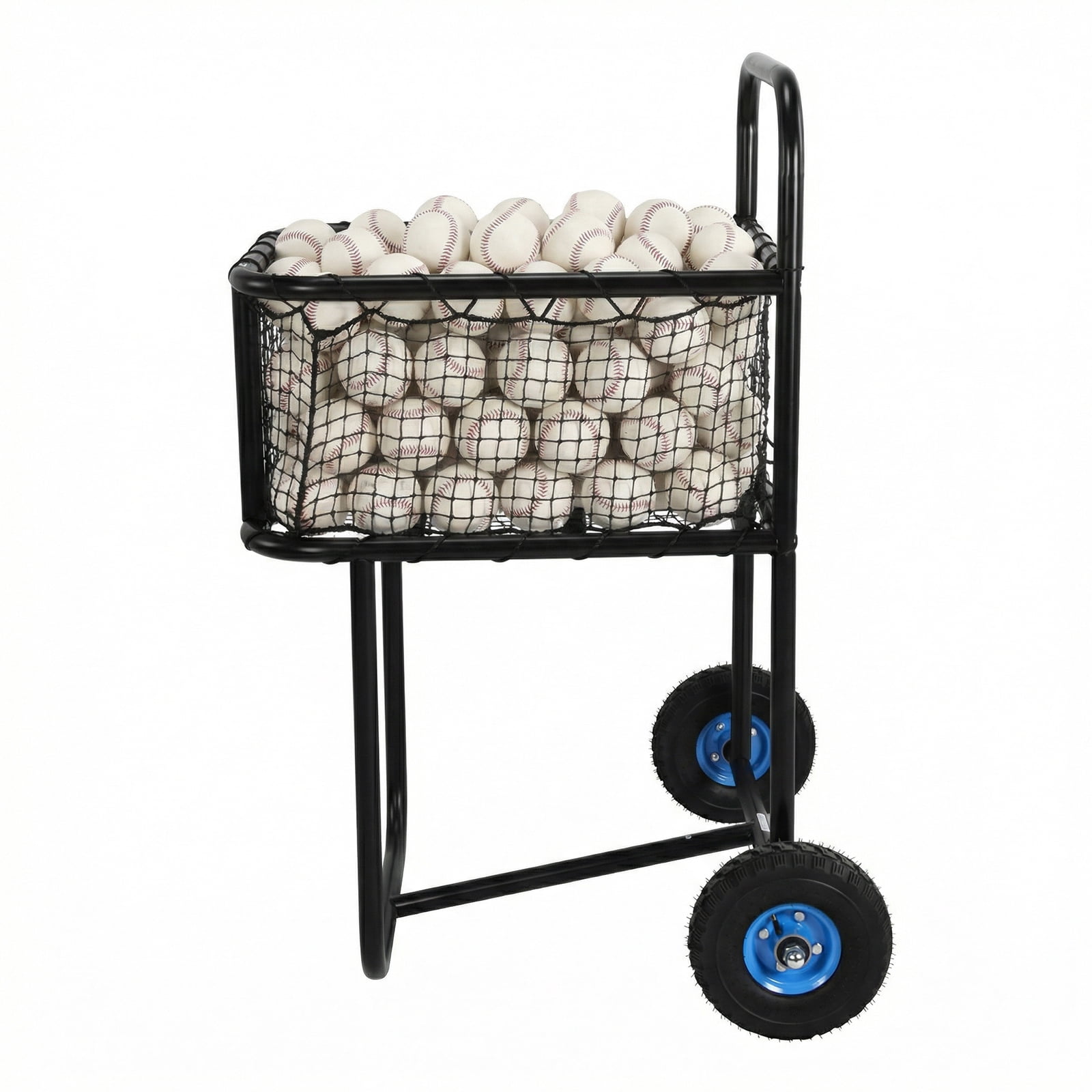 Btidfty Portable Tennis Ball Hopper with Wheels Holds Hundreds of Balls Tennis Ball Carry Cart Suitable for Softball Pickleball & Baseball