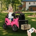 thumbnail image 4 of EastVita 12V Ride on Forklift Car,Electric Kids Simulate Ride on Car Toys with Remote Control, Liftable Fork and Pallet 2 Speeds Music USB, 4 of 7