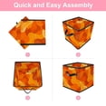 thumbnail image 6 of RATGDN Collapsible Fabric Cube Storage Bin with Double Handles for Living Room Bedroom Office Black - Orange Flowing Paint, 6 of 7