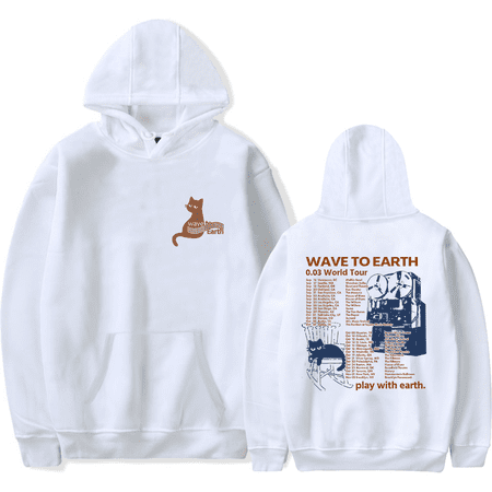 Wave to Earth Merch Cat 0.03 World Tour Hoodie Fashion Band Winter Hoodies Men Women Long Sleeve Sweatshirt Pullover Top