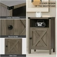 4 EVER WINNER Farmhouse End Table Set of 2, End Table for Bedroom