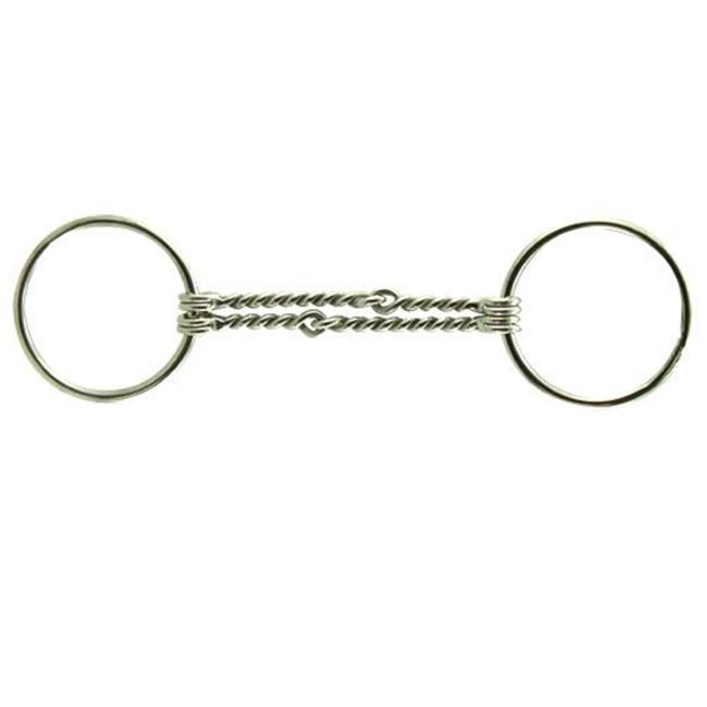 240994 5 in. Loose Ring Double Twisted Wire Snaffle Bit