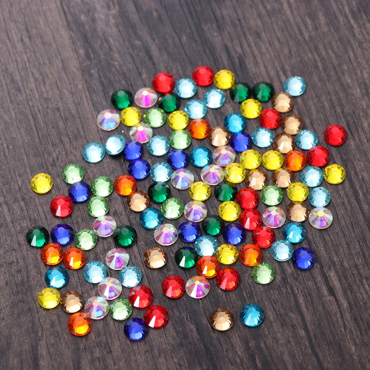flat back glass beads