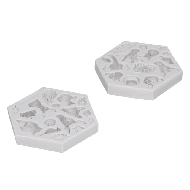 Molde Para Fondant, 2 Unidades/juego De Moldes Para Hornear, Herramienta De Decoración De Pasteles Para Hacer Jabón Para Velas De Hielo Para Pasteles De Azúcar Para Fiestas De