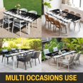thumbnail image 5 of Black Christmas Table Cloths for 4 Foot Rectangle Tables, Xmas Elk Tree Snowflake Forest Patio Waterproof Elastic Fitted Tablecloths, Washable Rectangular Table Cover for Camping, 5 of 8