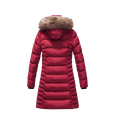 thumbnail image 2 of ELORA Women’s Heavyweight Mid-Length Vegan Down Puffer Parka with Detachable Hood and Faux Fur Trim, 2 of 4